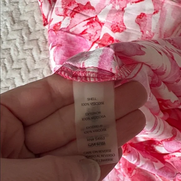 Calvin Klein Pink Floral Maxi Dress Size 8 - Picture 6 of 8